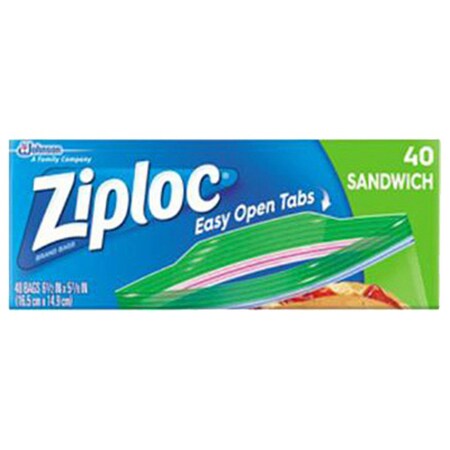 Sc Johnson Zipl 40Ct Sandwich Bag 71139